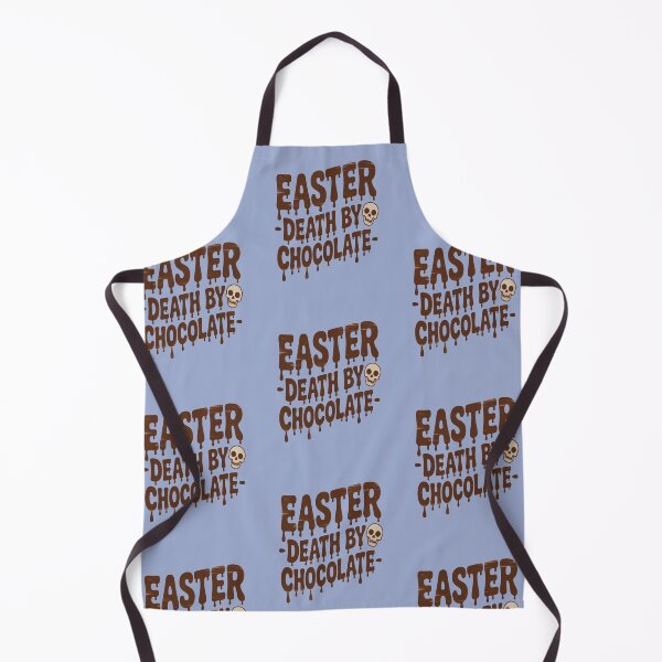 Item preview, Easter Death By Chocolate Dripping Chocolate Typography With Skull Graphic designed and sold by FireOrchid.