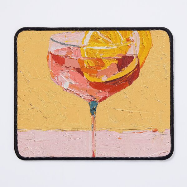 Item preview, Impasto Sunset Drink Painting Wall Art designed and sold by T4nv.