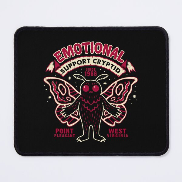 Item preview, Emotional Support Cryptid - Funny Dark Humor Mothman designed and sold by Nemons.