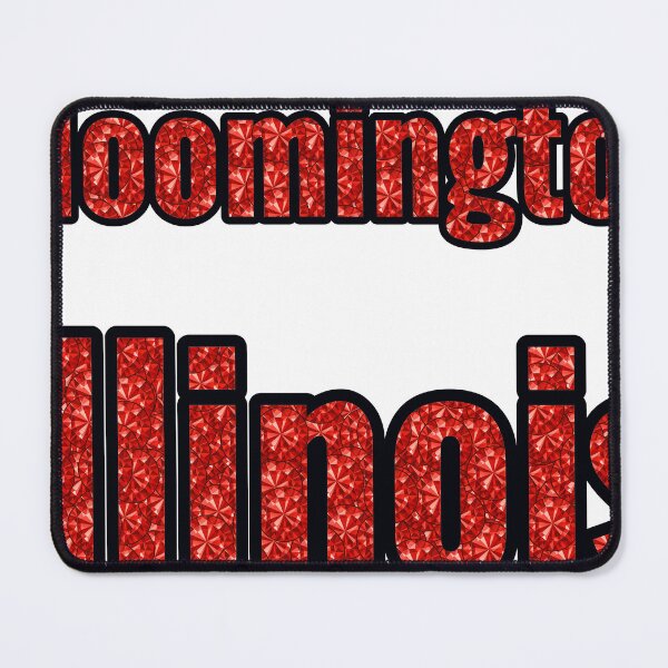 Item preview, Bloomington Illinois City Name With Red Rhinestone designed and sold by TheIconSmith.