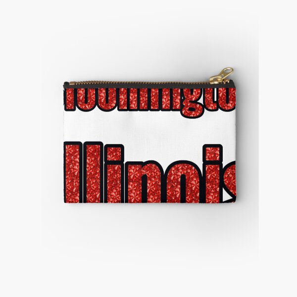 Item preview, Bloomington Illinois City Name With Red Rhinestone designed and sold by TheIconSmith.