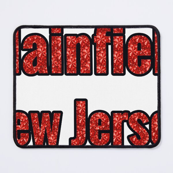 Item preview, Plainfield New Jersey City Name With Red Rhinestone designed and sold by TheIconSmith.