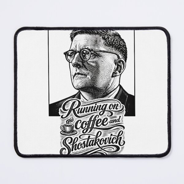 Item preview, Running on Coffee and Shostakovich designed and sold by ForeverPrintsOK.
