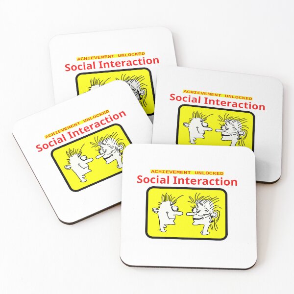 Item preview, Gaming Achievement: Social Interaction designed and sold by LittleGreyMan2026.