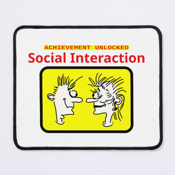 Item preview, Gaming Achievement: Social Interaction designed and sold by LittleGreyMan2026.