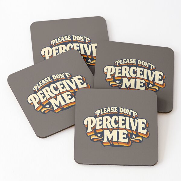Item preview, Please Don't Perceive Me Retro Typography designed and sold by SplashTastic.
