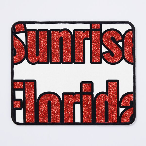 Item preview, Sunrise Florida City Name With Red Rhinestone designed and sold by TheIconSmith.