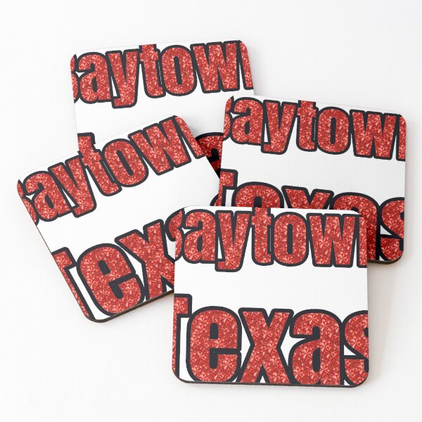 Item preview, Baytown Texas City Name With Red Rhinestone designed and sold by TheIconSmith.