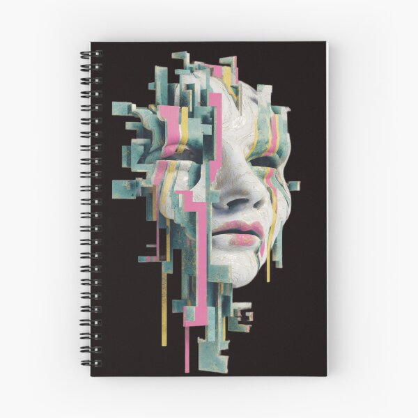 Item preview, Glitch Fragmented Face Holo Prism | Surreal Cyberpunk Portrait Art designed and sold by ZChrome.
