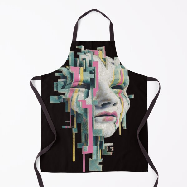 Item preview, Glitch Fragmented Face Holo Prism | Surreal Cyberpunk Portrait Art designed and sold by ZChrome.