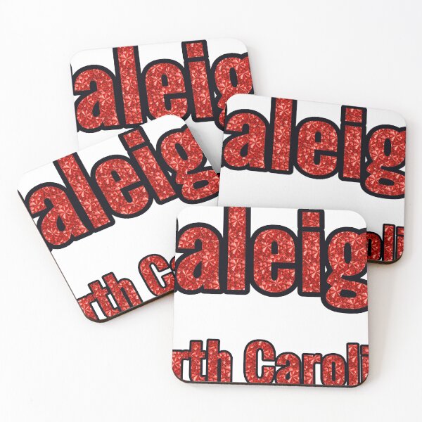 Item preview, Raleigh North Carolina City Name With Red Rhinestone designed and sold by TheIconSmith.