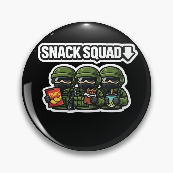 Item preview, SNACK SQUAD ↓ – Funny Sticker & T-Shirt Design designed and sold by Timeless Junction.