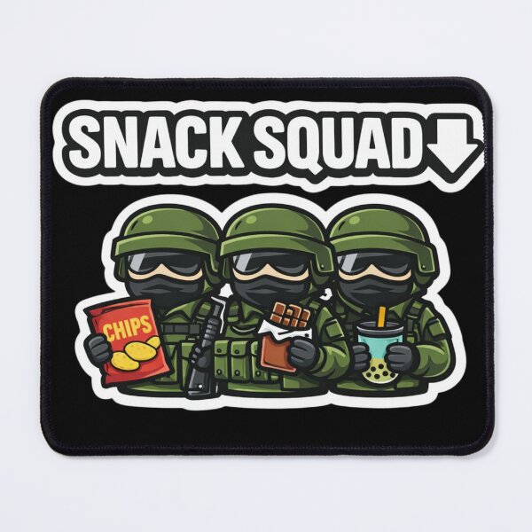 Item preview, SNACK SQUAD ↓ – Funny Sticker & T-Shirt Design designed and sold by Timeless Junction.