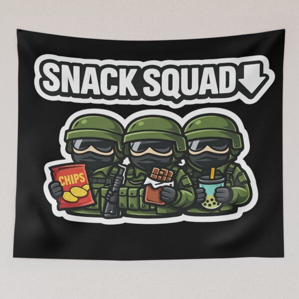 Artikelvorschau, SNACK SQUAD ↓ – Lustiges Sticker- und T-Shirt-Design entworfen und verkauft von Timeless Junction.