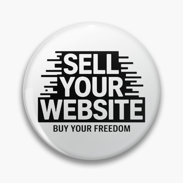 Item preview, Sell Your Website Buy Your Freedom Typography Entrepreneur Motivation designed and sold by Orbit Ink.