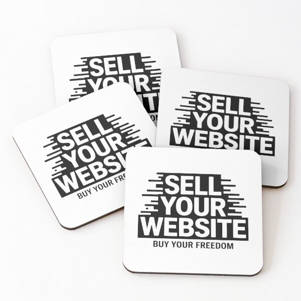 Item preview, Sell Your Website Buy Your Freedom Typography Entrepreneur Motivation designed and sold by Orbit Ink.