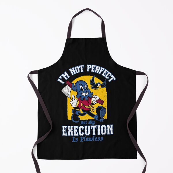 Item preview, I’m Not Perfect… But My Execution Is Flawless - Dark Humor Retro Cartoon designed and sold by Nemons.