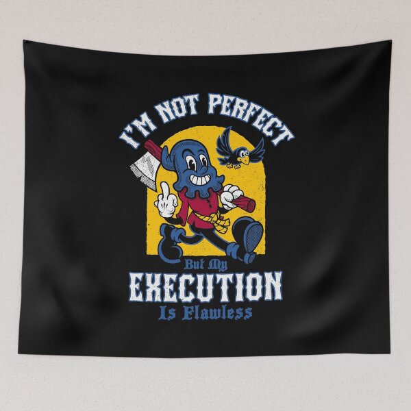 Item preview, I’m Not Perfect… But My Execution Is Flawless - Dark Humor Retro Cartoon designed and sold by Nemons.