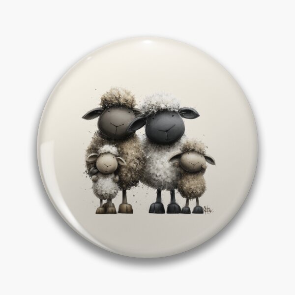 Item preview, Gorgeous Valais Sheep ' The Luvvies ’ BY SHiRLeY MacARTHuR designed and sold by Shirley MacArthur Art.