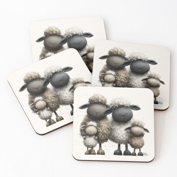 Item preview, Gorgeous Valais Sheep ' The Luvvies ’ BY SHiRLeY MacARTHuR designed and sold by Shirley MacArthur Art.