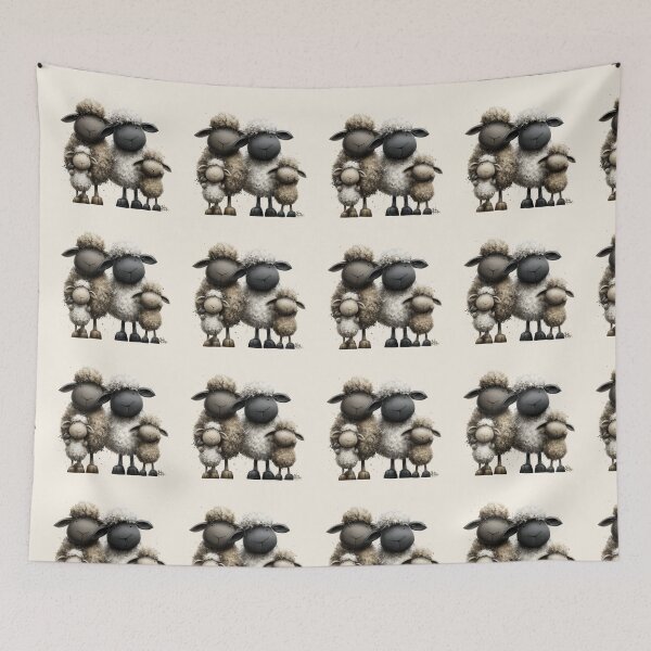 Item preview, Gorgeous Valais Sheep ' The Luvvies ’ BY SHiRLeY MacARTHuR designed and sold by Shirley MacArthur Art.