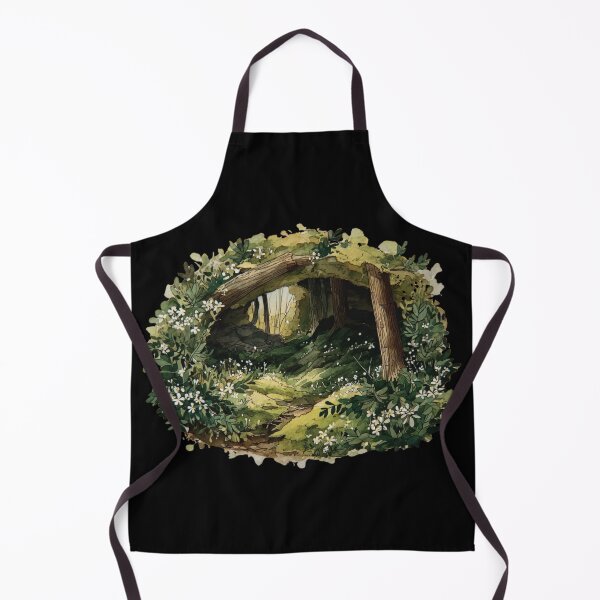 Item preview, Secret Mossy Forest Den Watercolor designed and sold by kndzxf.