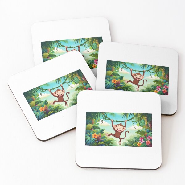 Item preview, Colorful Jungle Monkey – Vibrant Safari Design designed and sold by Mugged & Inspired.