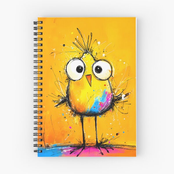 Item preview, A quirky, colorful bird with large eyes in a pop art comic style. designed and sold by WhimsyArt ○ byGTL.