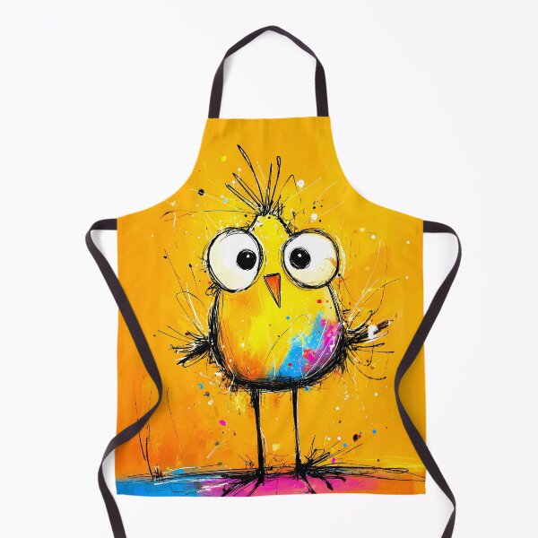 Item preview, A quirky, colorful bird with large eyes in a pop art comic style. designed and sold by WhimsyArt ○ byGTL.