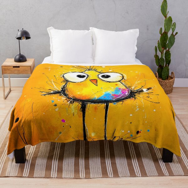 Item preview, A quirky, colorful bird with large eyes in a pop art comic style. designed and sold by WhimsyArt ○ byGTL.