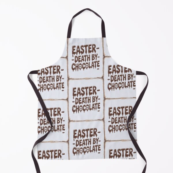 Item preview, Easter Death By Chocolate Dripping Chocolate Typography With Skull Graphic designed and sold by FireOrchid.