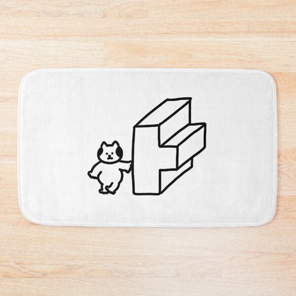 Item preview, a Cat next to ㅏ designed and sold by superbaechoo.