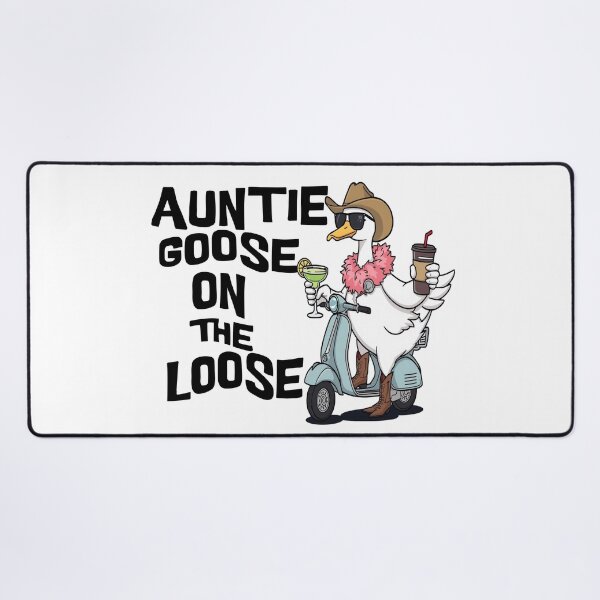 Item preview, Funny Auntie goose on the lose scooter art designed and sold by CeliaZnx.
