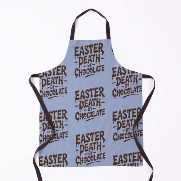 Item preview,  Easter Death By Chocolate Dripping Chocolate Typography With Skull Graphic designed and sold by FireOrchid.