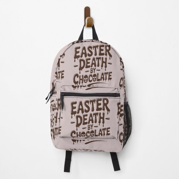 Item preview,  Easter Death By Chocolate Dripping Chocolate Typography With Skull Graphic designed and sold by FireOrchid.