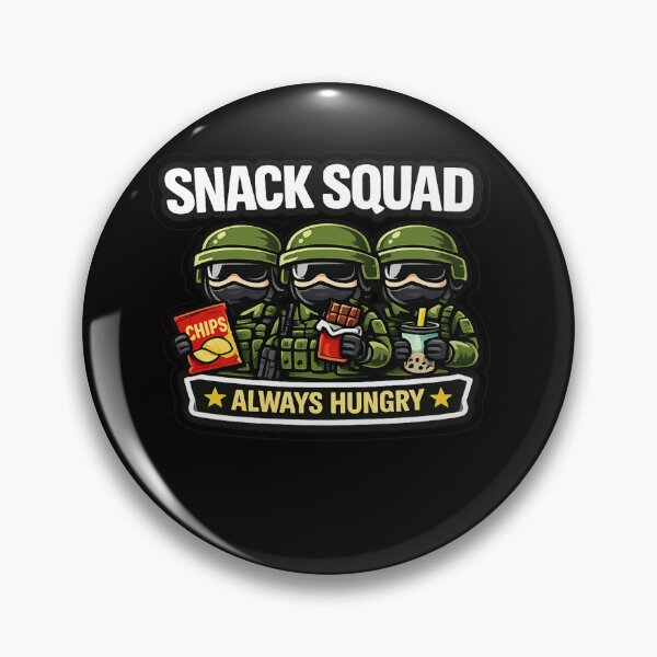 Item preview, SNACK SQUAD – ALWAYS HUNGRY – Funny Sticker & T-Shirt Design designed and sold by Timeless Junction.