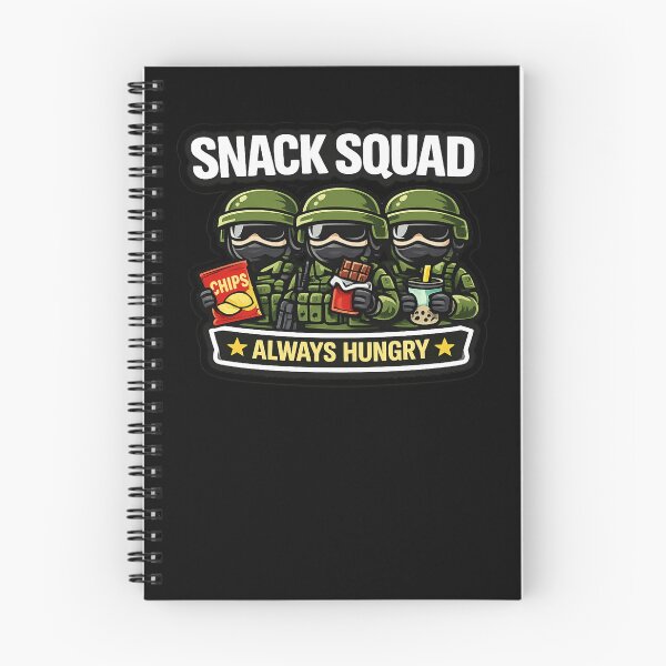 Item preview, SNACK SQUAD – ALWAYS HUNGRY – Funny Sticker & T-Shirt Design designed and sold by Timeless Junction.