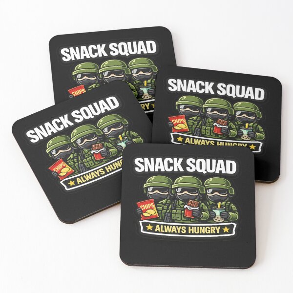 Item preview, SNACK SQUAD – ALWAYS HUNGRY – Funny Sticker & T-Shirt Design designed and sold by Timeless Junction.