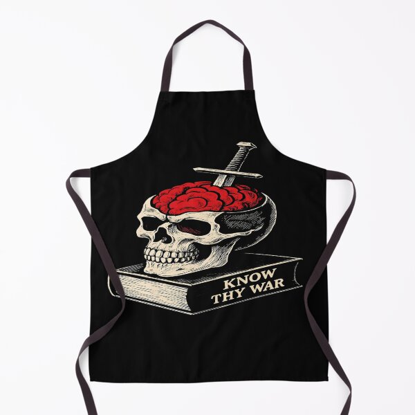 Item preview, Know Thy War Skull Illustration – Dark Philosophical Art for Posters, Apparel & Concept Designs designed and sold by Bright Nest Studio.