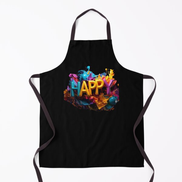 Item preview, Iridescent Pearl Happy 3D Bubble Typography designed and sold by icemanphotos.
