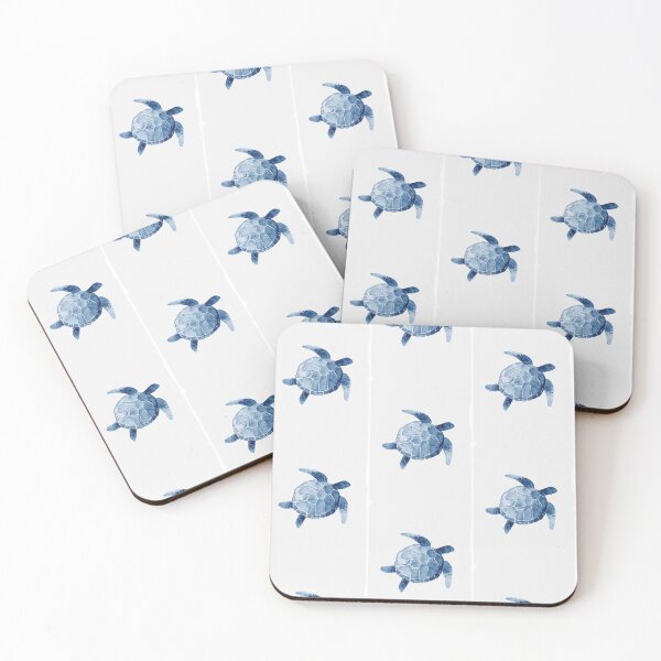 Item preview, Blue watercolour sea turtle designed and sold by Little Design Loft.