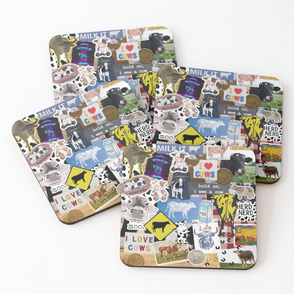 Item preview, Weird Cow Lovers Collage Scrapbook Chaos designed and sold by GlueGunEnergy.