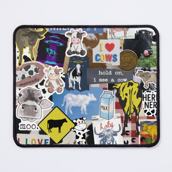 Item preview, Weird Cow Lovers Collage Scrapbook Chaos designed and sold by GlueGunEnergy.