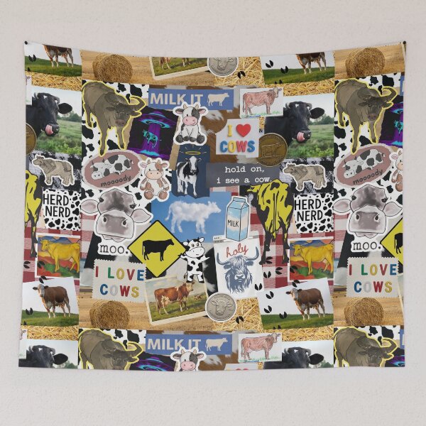 Item preview, Weird Cow Lovers Collage Scrapbook Chaos designed and sold by GlueGunEnergy.