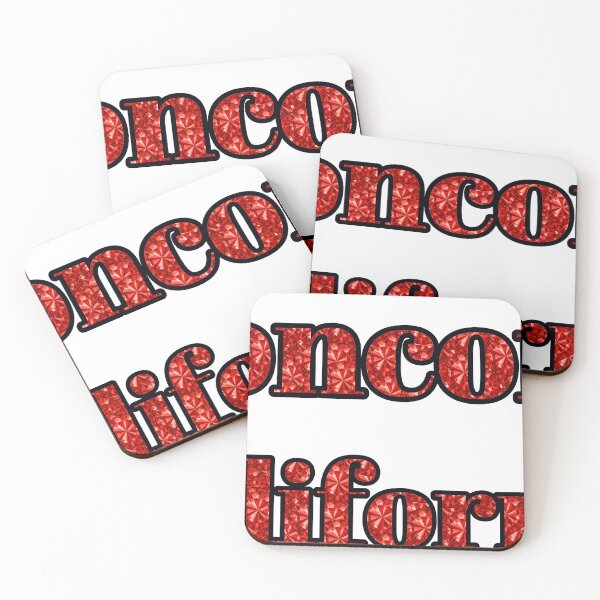 Item preview, Concord California City Name With Red Rhinestone designed and sold by TheIconSmith.