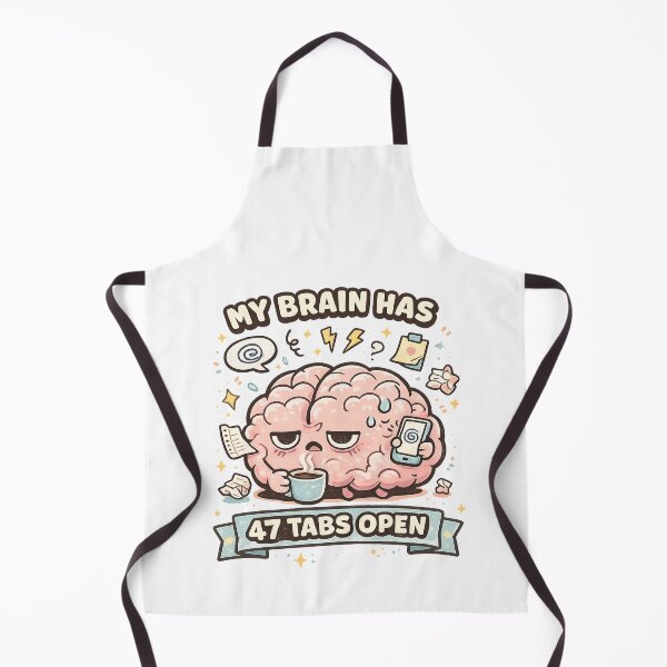 Item preview, My Brain Has 47 Tabs Open – Funny ADHD Brain Overload Design designed and sold by HubCreates.