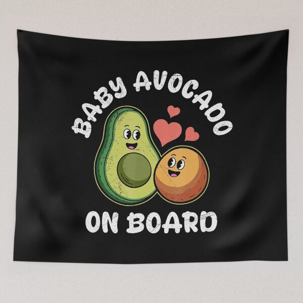 Item preview, Baby Avocado On Board Cute Avocado Design designed and sold by zamiokaline.