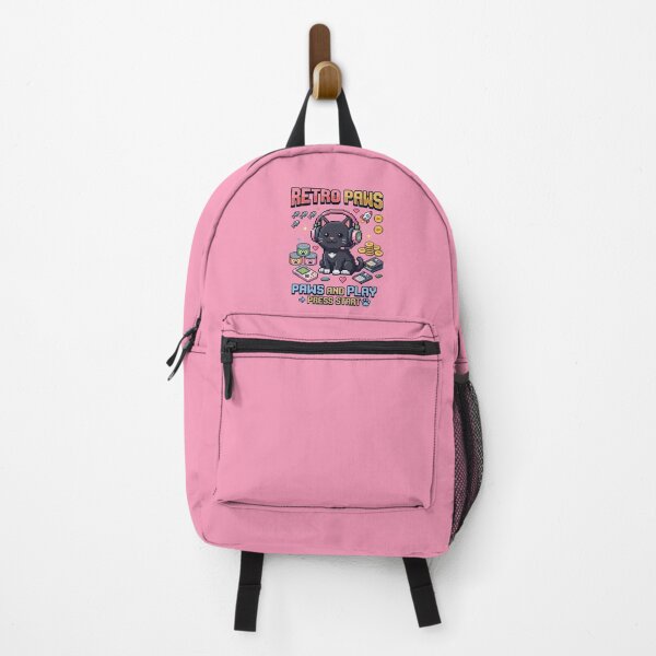 Item preview, Kawaii Pixel Cat Gamer Shirt - Retro Gaming Design on Pink designed and sold by Towelpuppy.