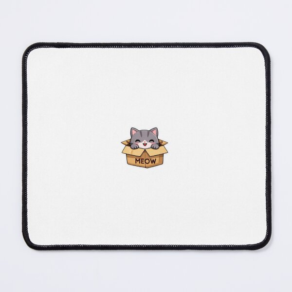 Item preview, Cute Cat in Box Kawaii Sticker designed and sold by PoisedPaper.