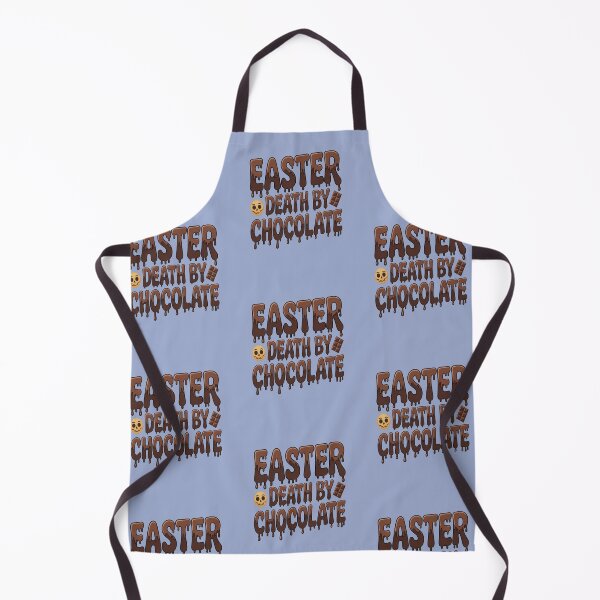 Item preview, Easter Death By Chocolate Melting Chocolate Typography Graphic With Skull Emoji designed and sold by FireOrchid.